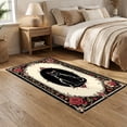 thumbnail image 2 of ODIKA 5'x7' Ultra-Soft Area Rug, Goth Occult Cameo Gothic Vine Frame Minimalist Phase Arch Mystical None Washable, Bare feet friendly, Silk-Touch for Bedroom Home office, 2 of 7