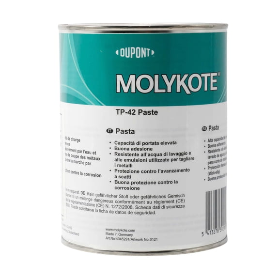 Molykote TP-42 Paste 1kg (from Dow Corning) Adhesive/Lubricant Grease Anti Seize Friction Metal Lubrication High Load Carrying Corrosion Protection Bearing Spindle Mineral Oil Based Light Beige