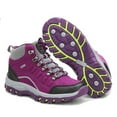 thumbnail image 5 of Yindaity Flock Womens Trail Running Shoes Women's Wide Toe Box Road Running Shoes | Wide Athletic Tennis Sneakers with Rubber Outsole Womens Trail Running Shoes Purple,7.5, 5 of 8
