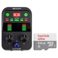 thumbnail image 1 of Grabador de micrófono USB Zoom PodTrak P2 para podcasters con tarjeta de 64 GB, 1 of 10