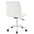 thumbnail image 4 of Silla de oficina Modway, ondulada, acanalada, giratoria, respaldo medio, blanca, 4 of 6