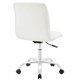 thumbnail image 4 of Silla de oficina Modway, ondulada, acanalada, giratoria, respaldo medio, blanca, 4 of 6