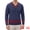 Navy Blue, variant on Men's Fall Cable V Neck Slim Fit Long Sleeve Pullover Knit Sweater M Navy Blue