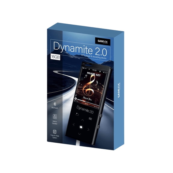 Samvix Dynamite 2.0 16GB Kosher MP3 Player (Blue-White)