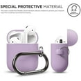 thumbnail image 2 of elago Silicone Case with Keychain Designed for Apple AirPods Case, Front LED Visible [ Lavender ], 2 of 6