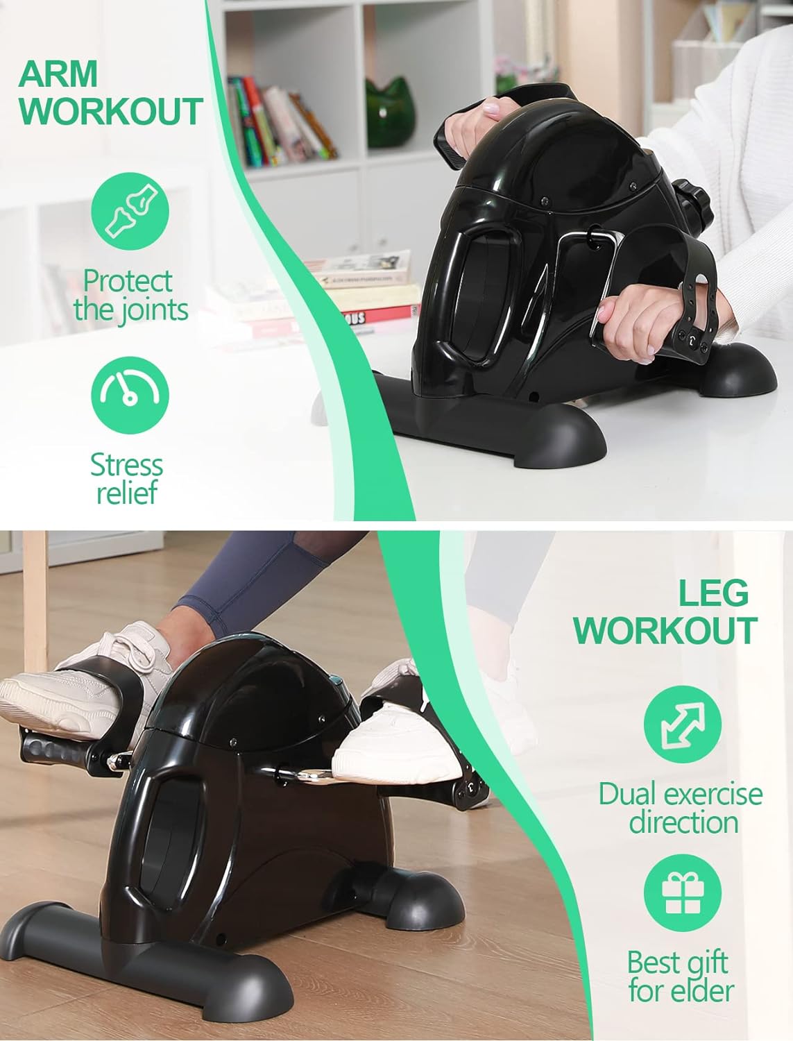 UPGO Mini Exercise Bike Under Desk Pedal Exerciser photo 3