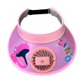 thumbnail image 3 of Sombrero de visera Strade Fareast Limited con ventilador ajustable para niños deportes al aire libre Rosa, 3 of 8