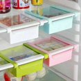 thumbnail image 1 of 1pc Fridge Freezer Space Saver Organizer Kitchen Storage Rack Shelf Holder Fridge Freezer Storage Box, 1 of 5