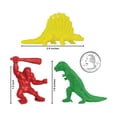 thumbnail image 3 of TimMee Prehistoric Plastic Dinosaur & Caveman Figures - Red, Green & Yellow 73pc, 3 of 3