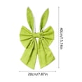 thumbnail image 3 of Uandlove Easter Bunny Ear Bow, Light Green Large Door Bow for Easter Spring Decor, Hanging Bow for Wreath Wall Window Decoration, 3 of 6