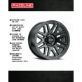 thumbnail image 4 of Raceline 944B-OUTLANDER 16" Cast Aluminum Wheel, OUTLANDER BLACK 16X8 8X170 0mm Fits select: 1999-2004 FORD F250 SUPER DUTY, 2004 FORD F350 SUPER DUTY, 4 of 4
