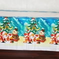 thumbnail image 4 of 108x180cm Disposable PE Plastic Tablecloths Christmas Bell Table Covers Table Linen for Christmas Blue, 4 of 9