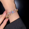 thumbnail image 3 of 2xZircon Ajustable Elegante Clásica Para El Día De San Valentín Mujer Esposa B Zulema Pulsera Circón, 3 of 8