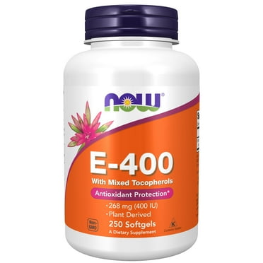 NOW Supplements, Vitamin E-400 IU Mixed Tocopherols, Antioxidant Protection*, 250 Softgels