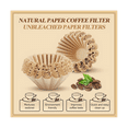 thumbnail image 4 of 200 Count 1-4 Cup Coffee Filters Small Paper Disposable Basket Brown, 4 of 5