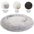 thumbnail image 3 of Calming Donut Dog Bed es Round Fluffy for Large Dogs -Anxiety Plush Machine Washable ( Large), 3 of 8