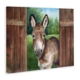 thumbnail image 2 of Stupell Industries Cottage Donkey in Wooden Gate Canvas Art, 30 x 24, by George Dyachenko, 2 of 8