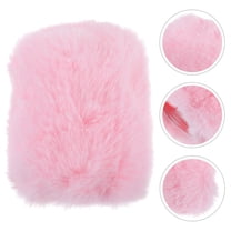 BESTOYARD Microphone Wind Cover Pink Artificial Plush Windshield Muff for Durable Noise Reduction
