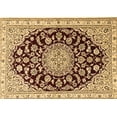 thumbnail image 1 of Ahgly Company Indoor Rectangle Medallion Brown Traditional Area Rugs, 5' x 8', 1 of 4