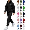 thumbnail image 6 of Men's Sweatpant Sets 2 Piece Hoodie Sweatsuits Love Heart Printed Valentines Day Suits Casual Jogging Outfits (2XL, Red #A), 6 of 6