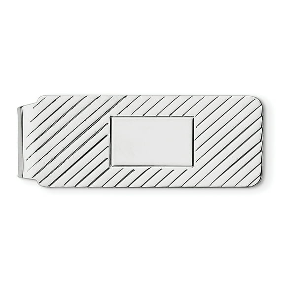 Beautiful Sterling Silver Rhodium-plated Money Clip