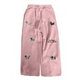thumbnail image 5 of Kiijoy Tween Girls Loose Sweatpants Cartoon Dog Print Straight Sporty Pants, Sizes 12-13, 5 of 5