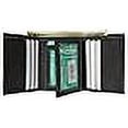 thumbnail image 3 of 100% Leather Tri-fold Mens Wallet Black #961107, 3 of 4