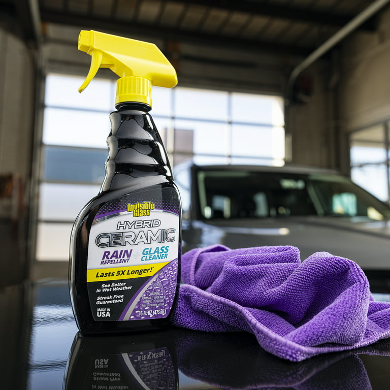 Invisible Glass Clean and Repel Glass Cleaner with Rain Repellent