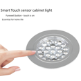 thumbnail image 3 of Lámpara de sensor táctil LED, lámpara de gabinete táctil inteligente, lámpara de armario, luz empotrada pequeña, certificación, 3 of 5