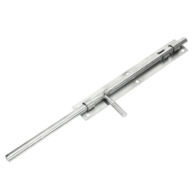 UPGRATOR Outdoor Gate Lock Heavy Duty Door Slide Lock Silver 1Pack