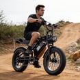 thumbnail image 4 of ASKGO S9 Pro 2500W Peak Electric Bicycle 48V 20Ah,20"Fat Tire Off-Road Ebike 30MPH 75Miles Range,Full Suspension,Removable Battery Adult Electric Bike ,NFC Unlock UL2849, 4 of 12
