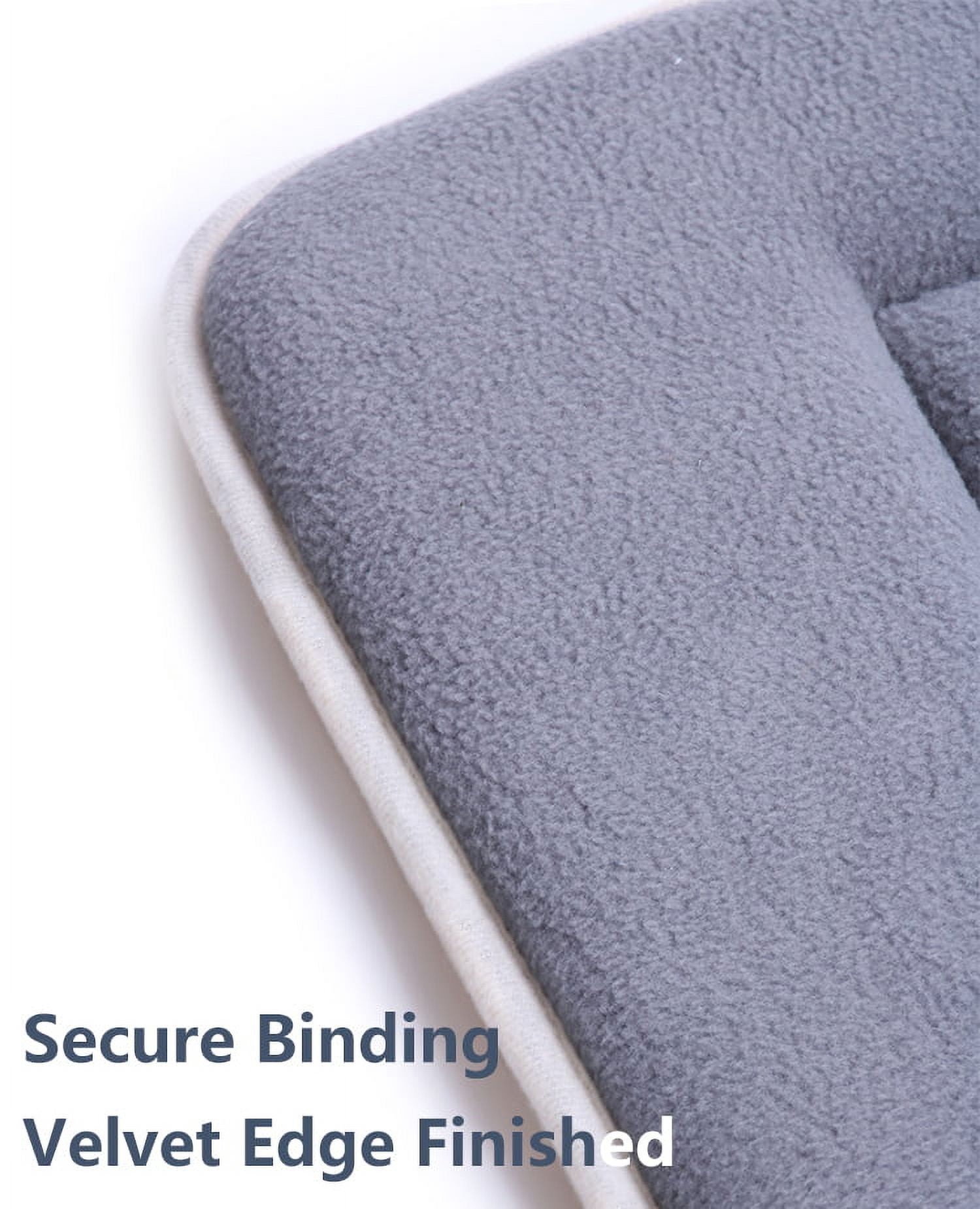 Dog Bed Crate Pad Mat Cute Paw Pet Beds for Large dog,Washable Dog Sleeping Mattress with Anti Slip Bottom