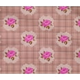 thumbnail image 4 of oneOone Cotton Flex Fabric Check|Leaves & Rose Floral Printed Craft Fabric BTY 40 Inches Wide, 4 of 4