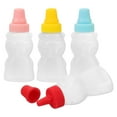 thumbnail image 1 of 4pcs Mini Bear Seasoning Bottle Refillable Spice Vinegar Soy Sauce Container Condiment Bottles, 1 of 5