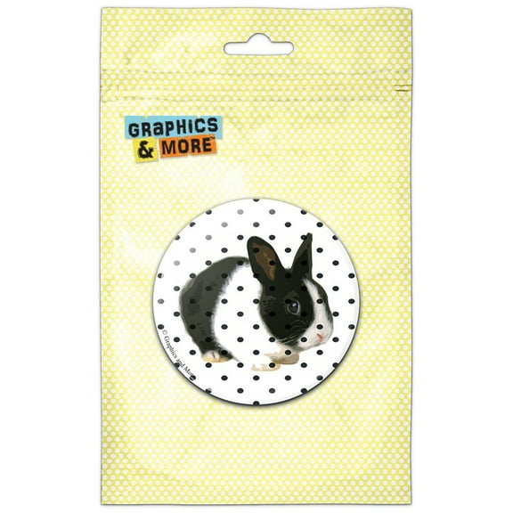 Adorable Bunny Polka Dots Kid's Birthday Easter Pinback Button Pin Badge