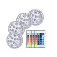 thumbnail image 1 of Set Of 4 Decorative Colorful Landscape Lights Waterproof Led Lighting Submersible Rgb Multicolor Lamps With Remote Controls, Ideal For Aquarium Bathtu, 1 of 5