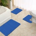 thumbnail image 5 of Bathroom Non Slip Door Mats, Absorbent Bedroom Carpet Mats, Three Piece Non Slip Bath Mat Set for Home, Durable Polyester Rubber Backing, Modern Stylish Colors, 5 of 8