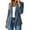*Blue, variant on ClodeEU Women's Notched Lapel Single Button Blazer with Pockets,Casual Loose Vintage Suit Jacket Army Green,Women's Plus L