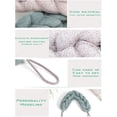 thumbnail image 4 of Paquete de 4 esponjas elásticas largas para la espalda con asas de cuerda, esponja exfoliante para baño, ducha, cuerpo, trenzada y elástica, para hombres y mujeres, 4 of 8
