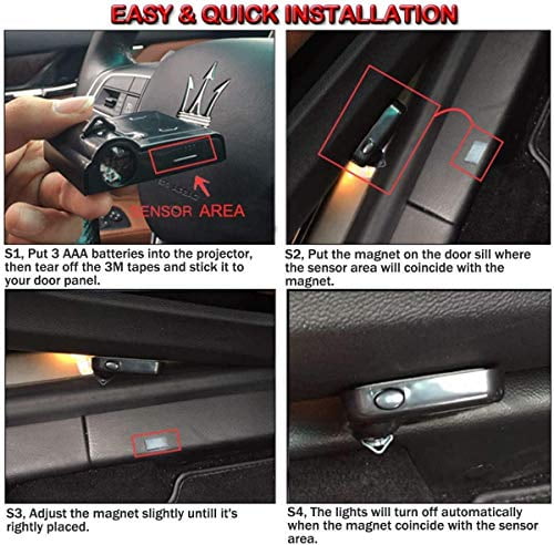 2Pcs for Car Door Lights Logo for 