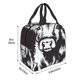 thumbnail image 3 of Balery Floral Cow Silhouette Bolsa de Almuerzo Aislada – Caja de Almuerzo con Papel de Aluminio Grueso, Mantiene la Comida Fresca por 4 Horas, 3 of 8