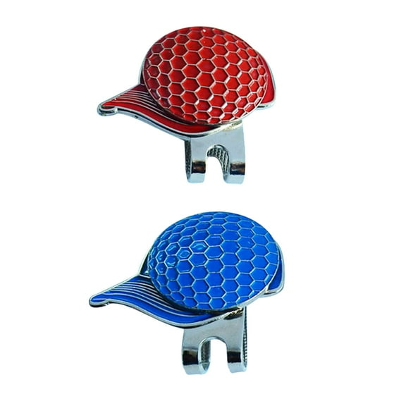 Pretyzoom Assorted Color Magnetic Golf Ball Markers Durable Metal Marking Tool Great Golfers 2 Pcs