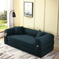 thumbnail image 5 of VFD Compression Sofa - 3 Seats Convertible Floor Sofa Bed - with Pillow Back Support Armrest - Comfy Foldable Sofa Bed Compressed Sofa in Box - Corduroy Fabric - for Living Room Bedroom, 5 of 12