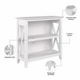 thumbnail image 6 of Key West Small 2 Shelf Bookcase in Pure White Oak - Engineered Wood, 6 of 7