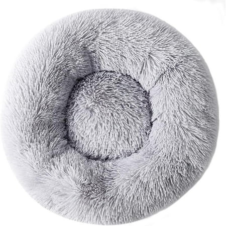 GZYS Cat Donut Bed Calming Dog Bed Cat Beds for Indoor Comfortable Dog Bed Round Cat Bed Pet Bed for Puppy and Kitten with Slip-Resistant Bottom for 3Kg