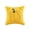Yellow, variant on Halloween Pumpkin Quilted Plush Pillow Cover 45 x 45 cm Square Cushion Case Soft Textured Decorative Throw Pillow Cover