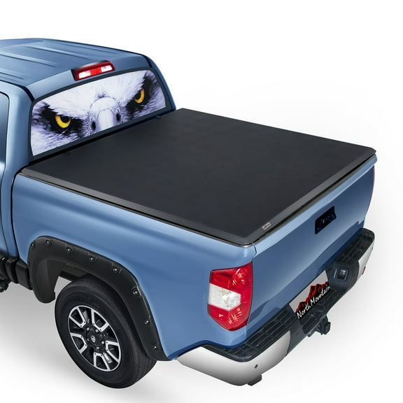 North Mountain Soft Roll Up 5.5ft Truck Tonneau Cover, Fits Model for 2022-2023 Toyota Tundra 5.5ft (5'6") Fleetside/Styleside Truck Bed (with or w/o Track Rail Sys.), not for Flareside/Stepside Bed.