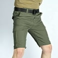 thumbnail image 6 of OSOLU Solid Color Men's Quick Drying Shorts Summer Hiking Trousers With Pockets Cargo Trousers Short Lightweight Sports Sweatpants Shorts Trekking Shorts Daily Relaxed Fit Breathable Bottoms, 6 of 6
