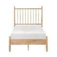LHYY Mid-Century Modern Design Twin Platform Bed 1pc Natural Finish ...