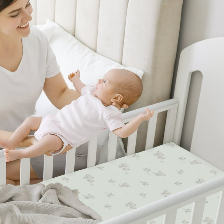 KeaBabies Mini Crib Sheets for Baby Girls Boys 2 Pack Soothe Pack and Play Sheets Fitted Organic Pack N Play Mattress Sheet Walmart